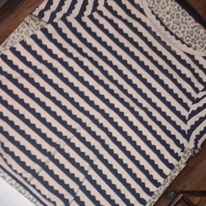 Utex Navy and White Striped Short Sleeve Tee